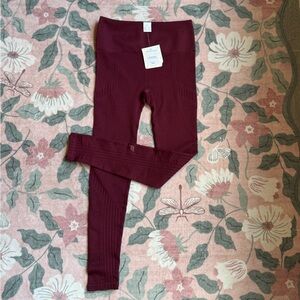 Fabletics Burgundy Leggings